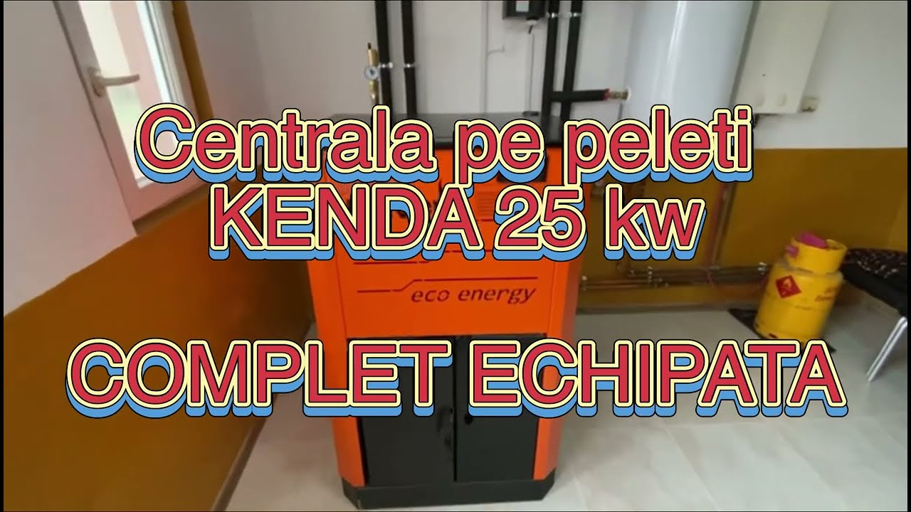 Centrala Kenda 25 kw- Peleti - Complet echipata cu pompa si vas expansiune
