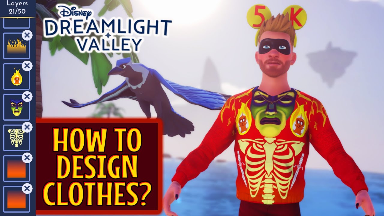 DISNEY Dreamlight Valley. Clothing Design Tutorial. How to Design Best Outfits.