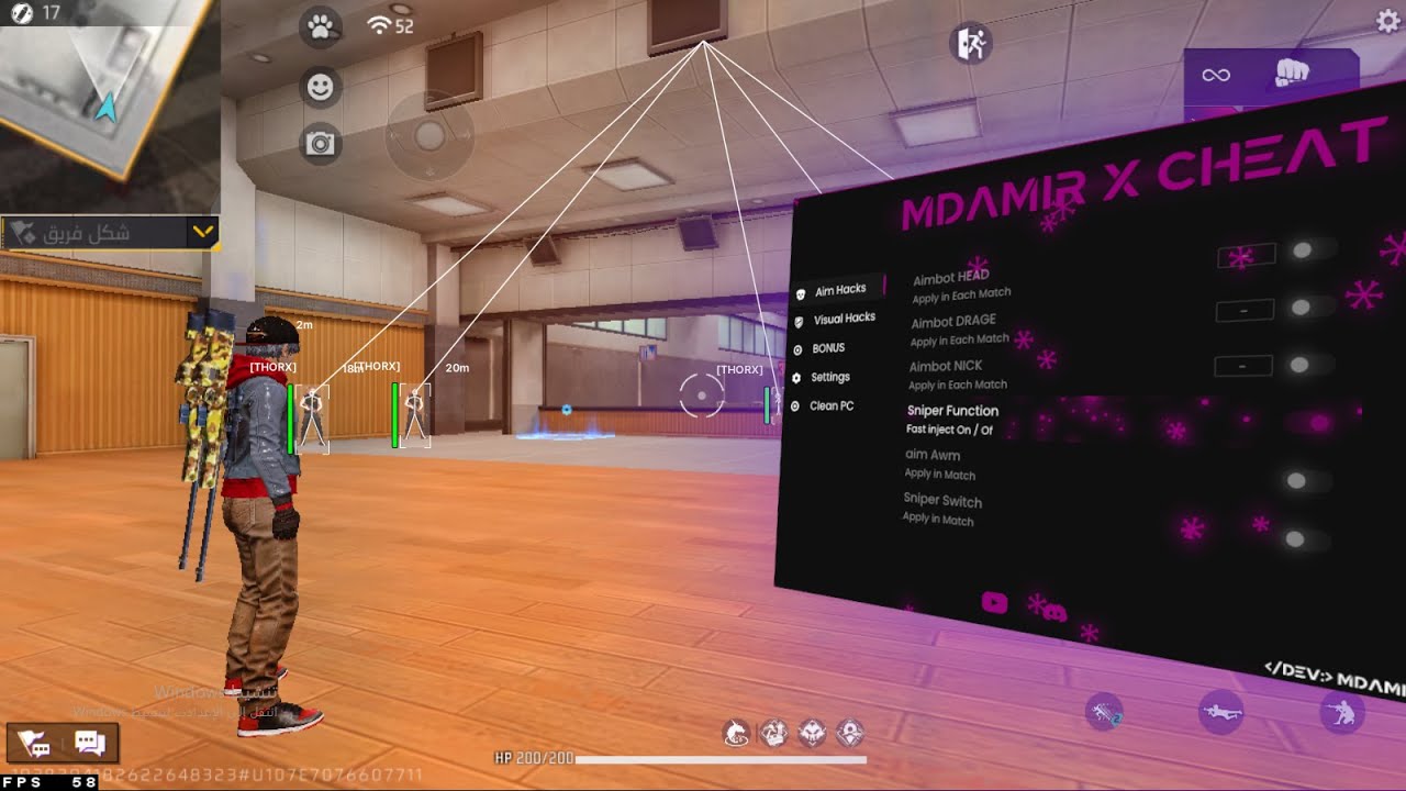 FREE PC PANEL  LIFE TIME  AIMBOT | OB49| FOR 32/64 BIT🎯 ANTIBLACKLIST |100% ANTIBAN ✅MDAMIR X CHEAT