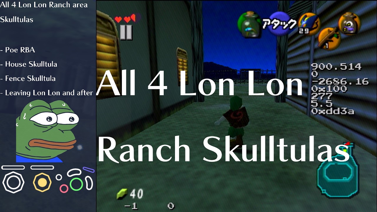 OoT Bingo Tutorial - All 4 Lon Lon Ranch area Skulltulas