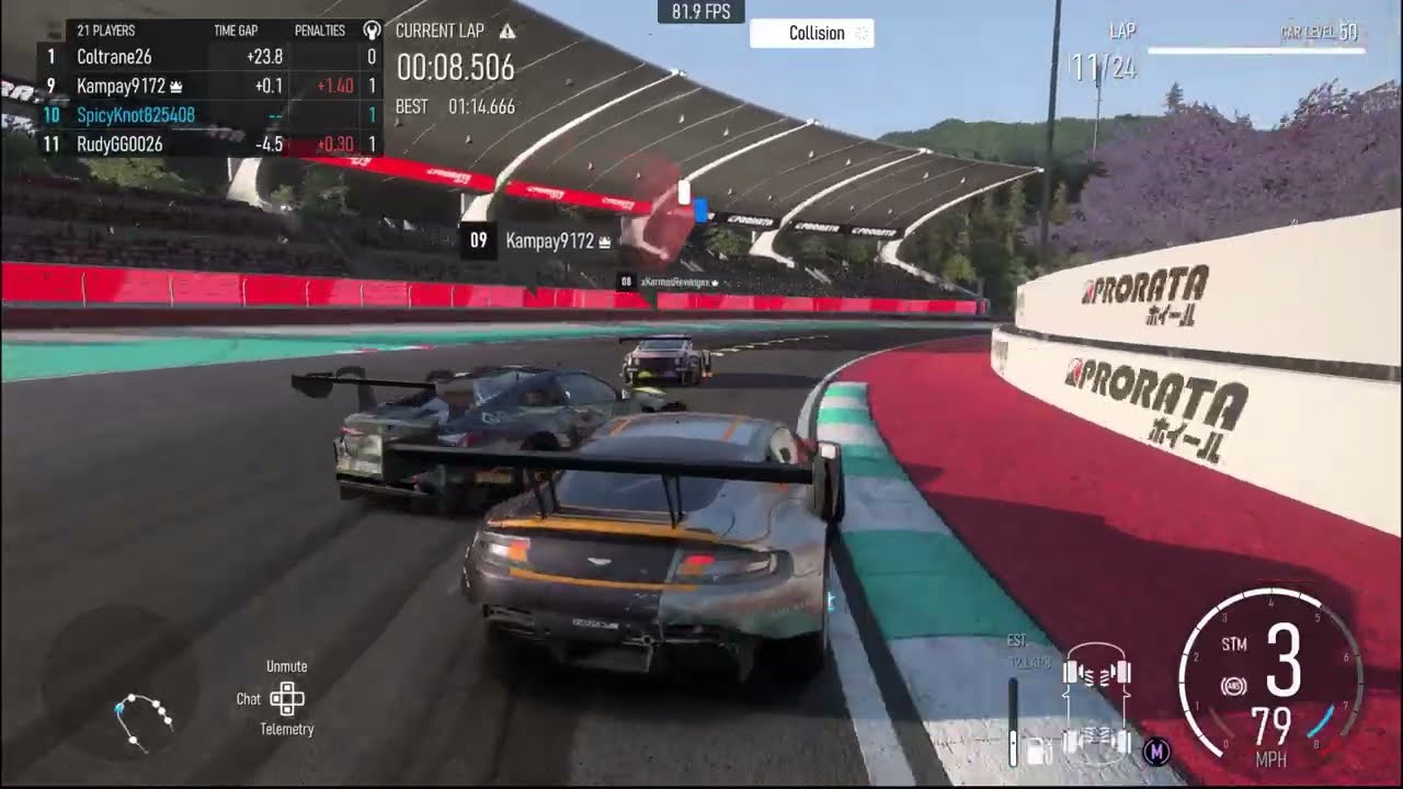 Slow and Steady .... drops to P6 in Hakone AM #7 Vantage