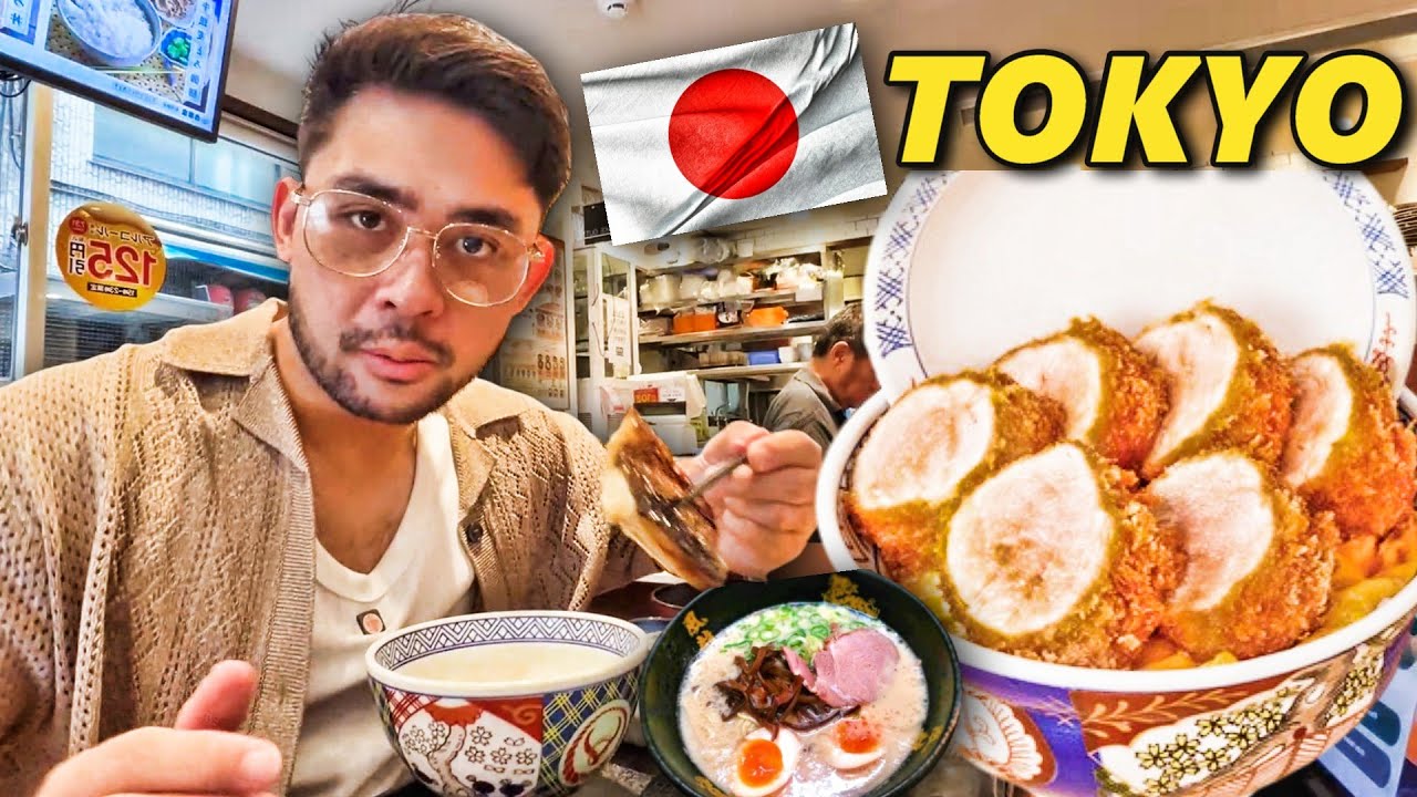 Eating ₱1,000 Pork Katsu in JAPAN! Authentic JAPANESE Food Tour in Tokyo!