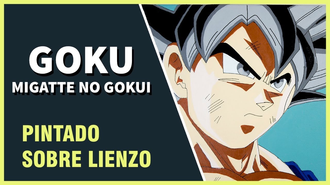 COMO DIBUJAR A GOKU ULTRA INSTINTO EN LIENZO 🎨 HOW TO DRAW GOKU ULTRA INSTINCT CANVAS | LUMOMBRO ART
