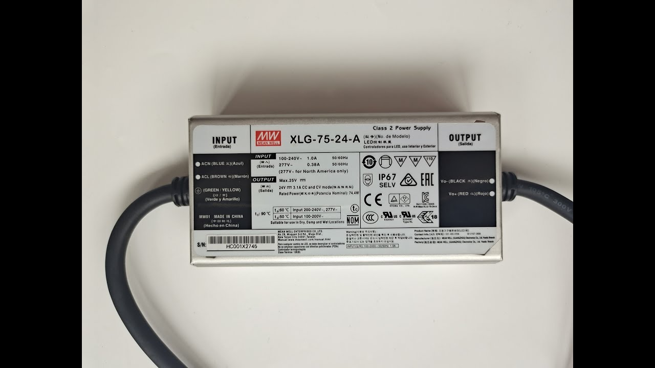MeanWell driver XLG-75-24