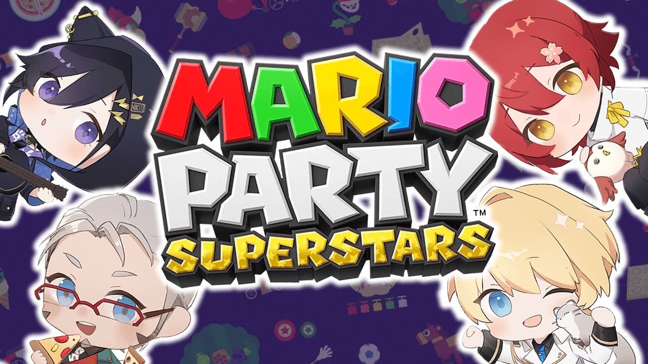 【マリオパーティスーパースターズ】ほぼ2日連続 #ホロスタマリパ はっじまるよ～【アルランディス/奏手イヅル/岸堂天真/花咲みやび/ホロスターズ】
