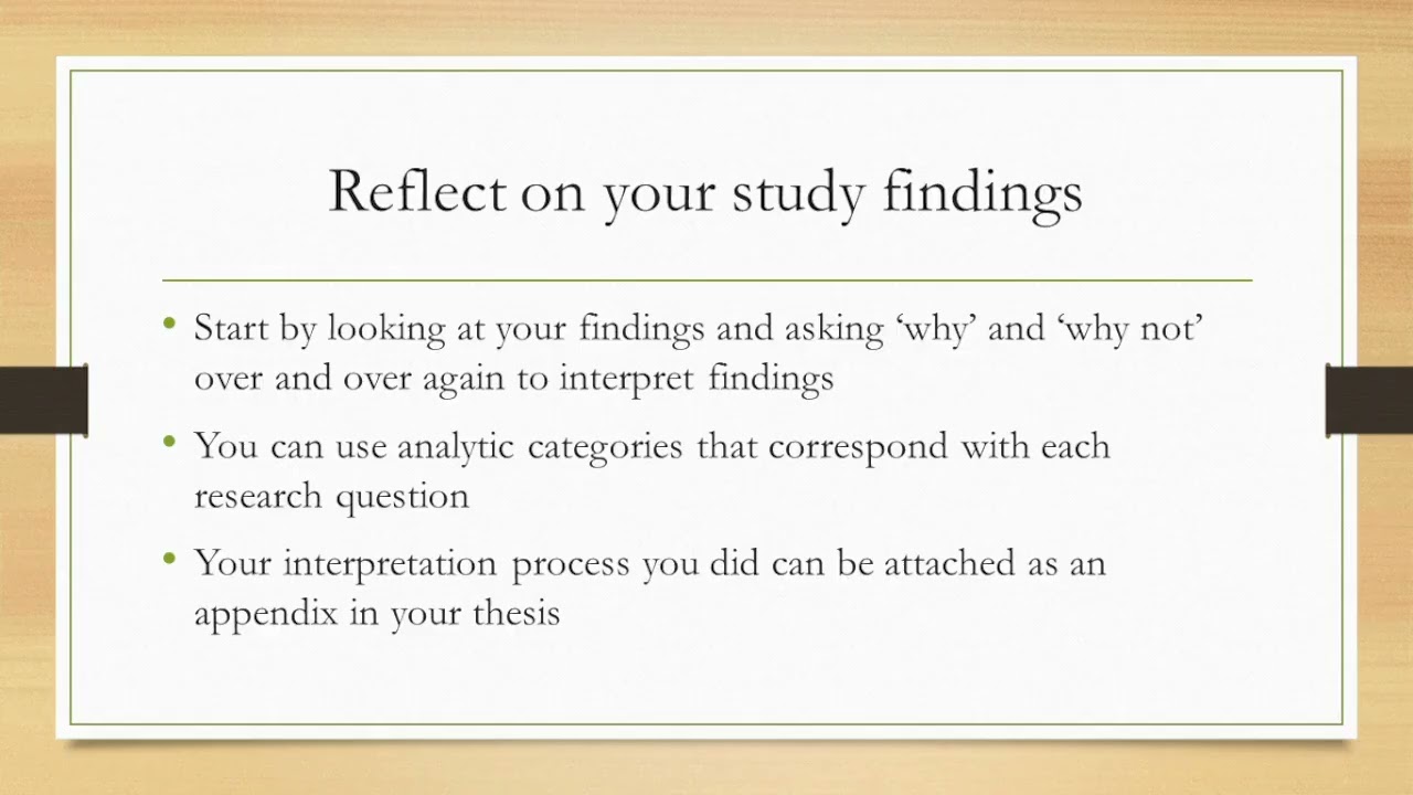 Writing your thesis discussion chapter - tips & structure - Bloomberg and Volpe