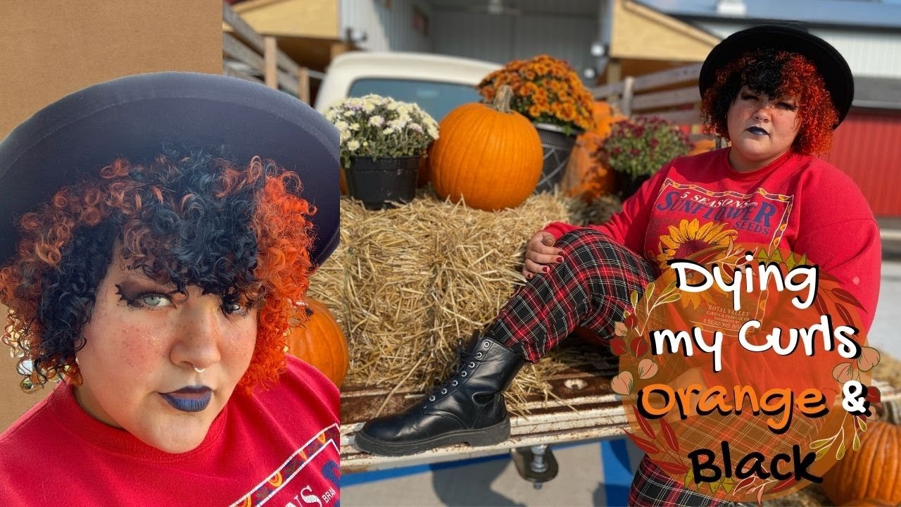 Dyeing My Permed Hair Orange & Black with Pulp Riot Noir & Nuclear