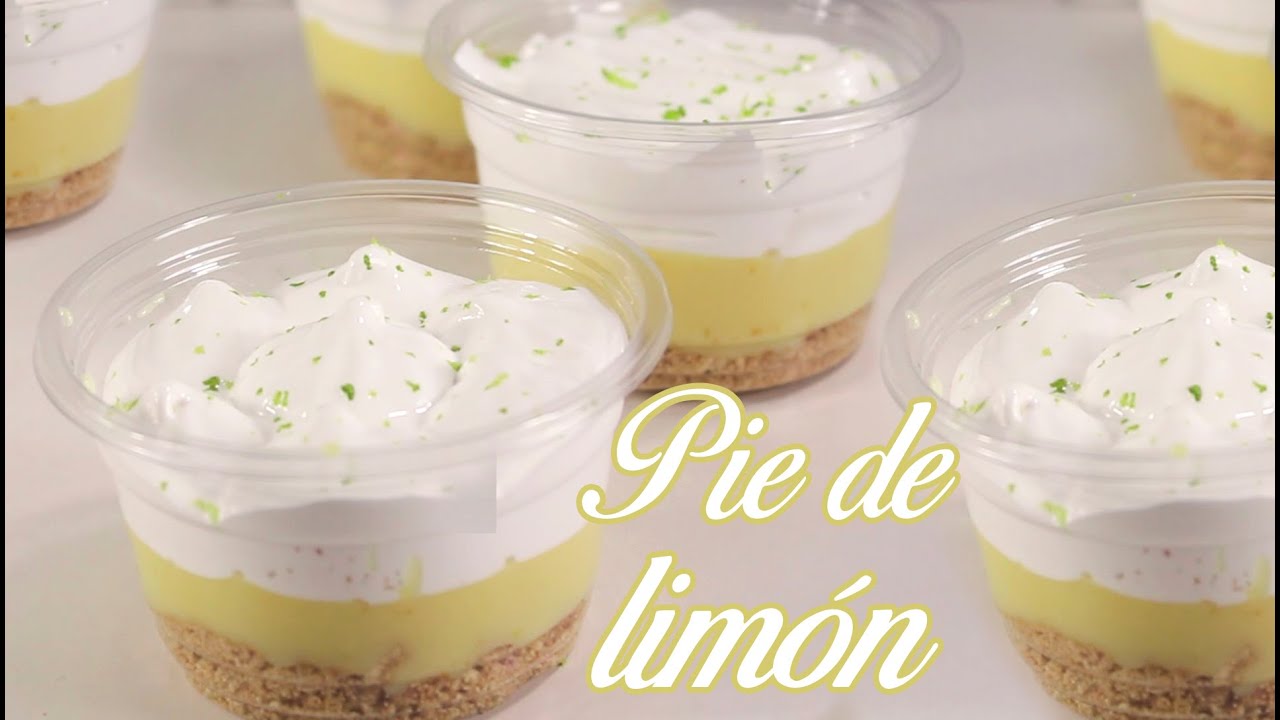 🔴 PIE DE LIMON EN VASO 🍋 LEMON PIE |Postre Fácil y Económico| Paso  A Paso