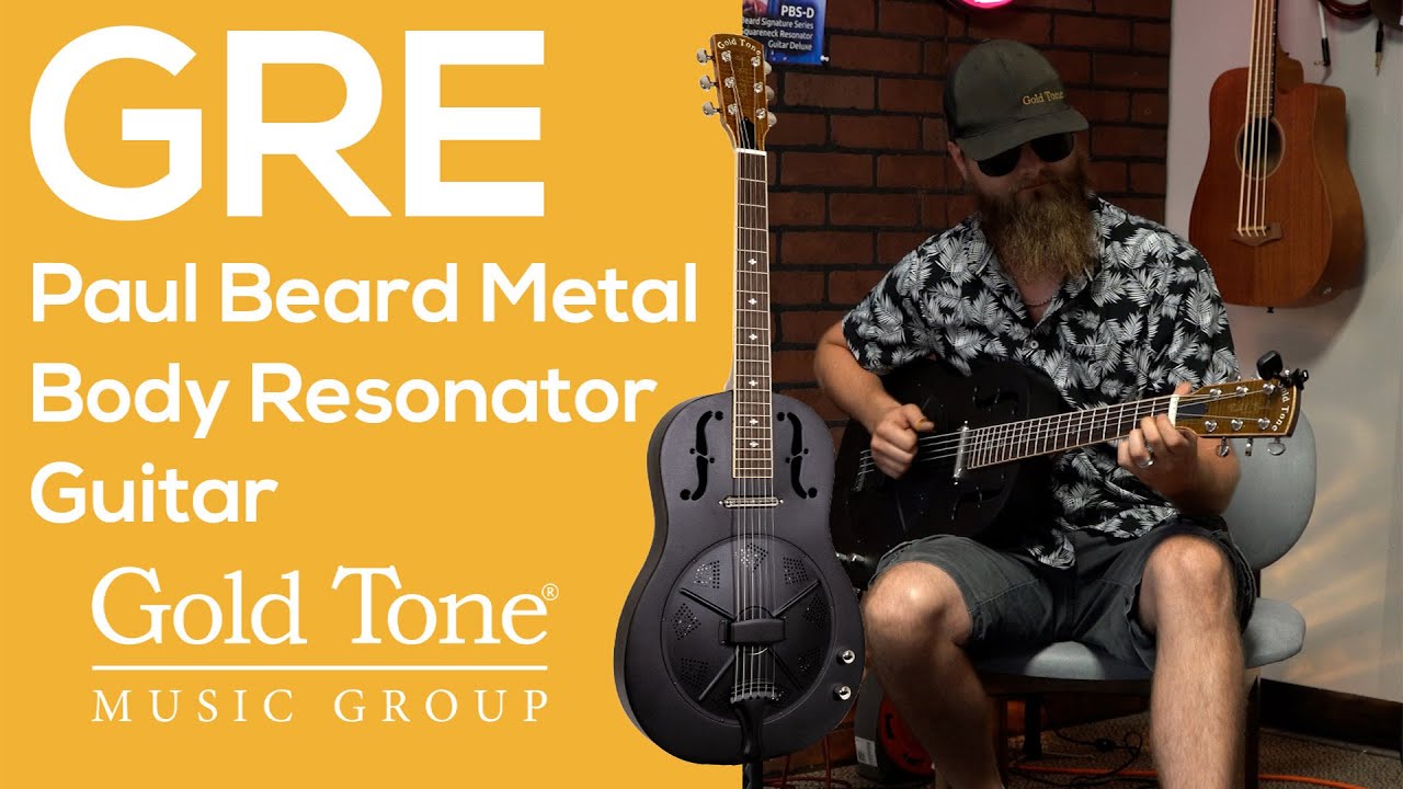 Gold Tone NEW GRE & GRS Metal Resonator Guitars!