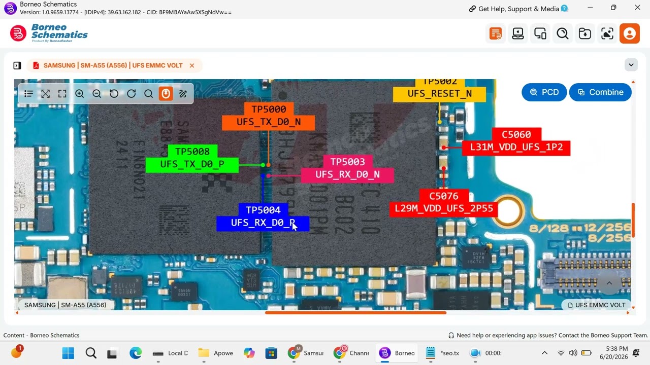 Samsung A55 UFS ISP Pinout EasyJTAG | Complete ISP Connection Guide for Repair Technicians