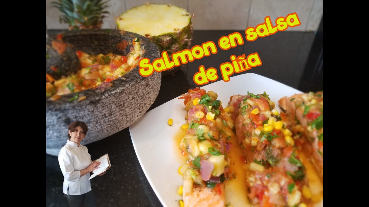 Salmon en salsa de Piña