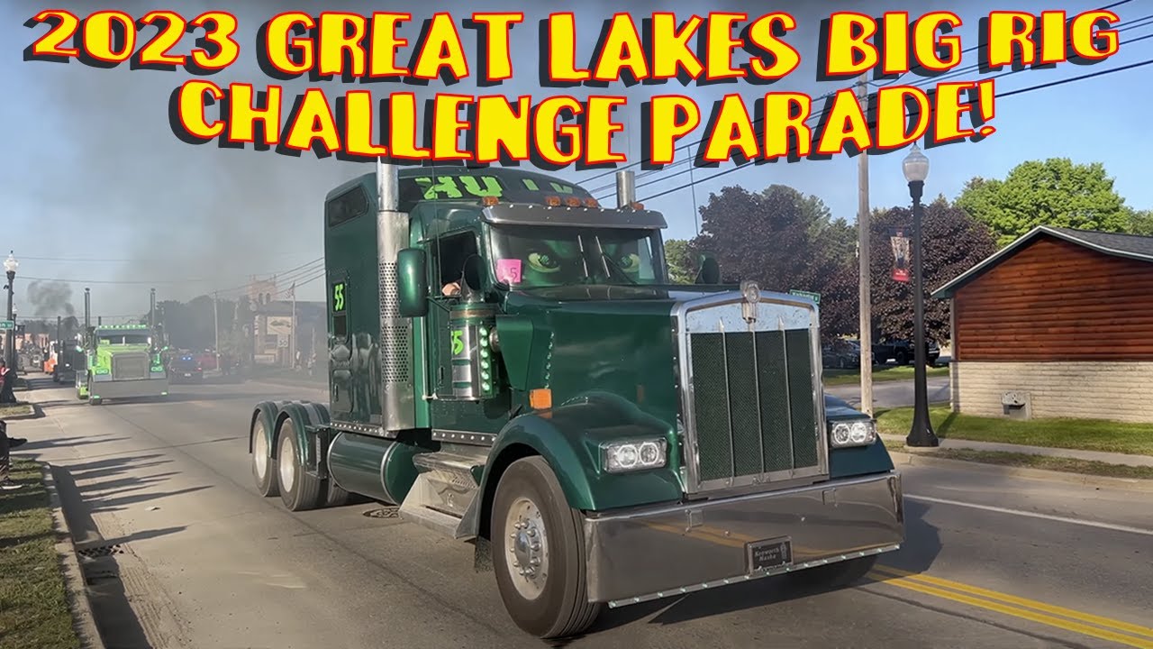 2023 GREAT LAKES BIG RIG CHALLENGE: Massive Truck Parade in Onaway, Michigan!