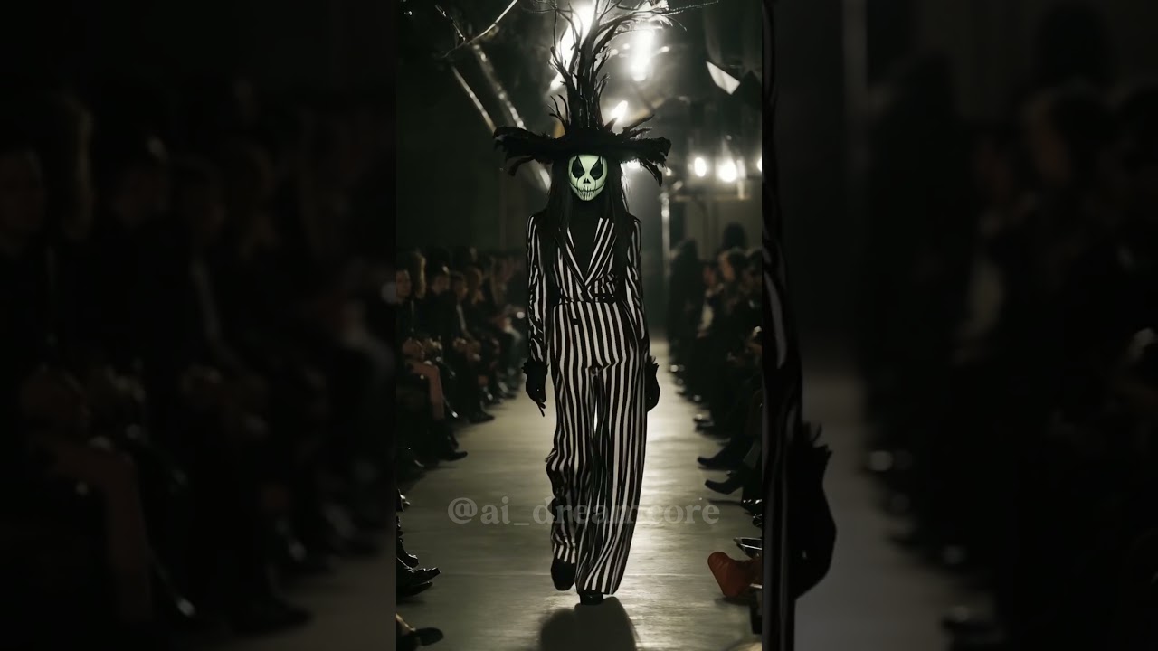 Halloween avant garde fashion show #halloween #horror #aifashion #ai #aiart #halloweenlook #aiartist