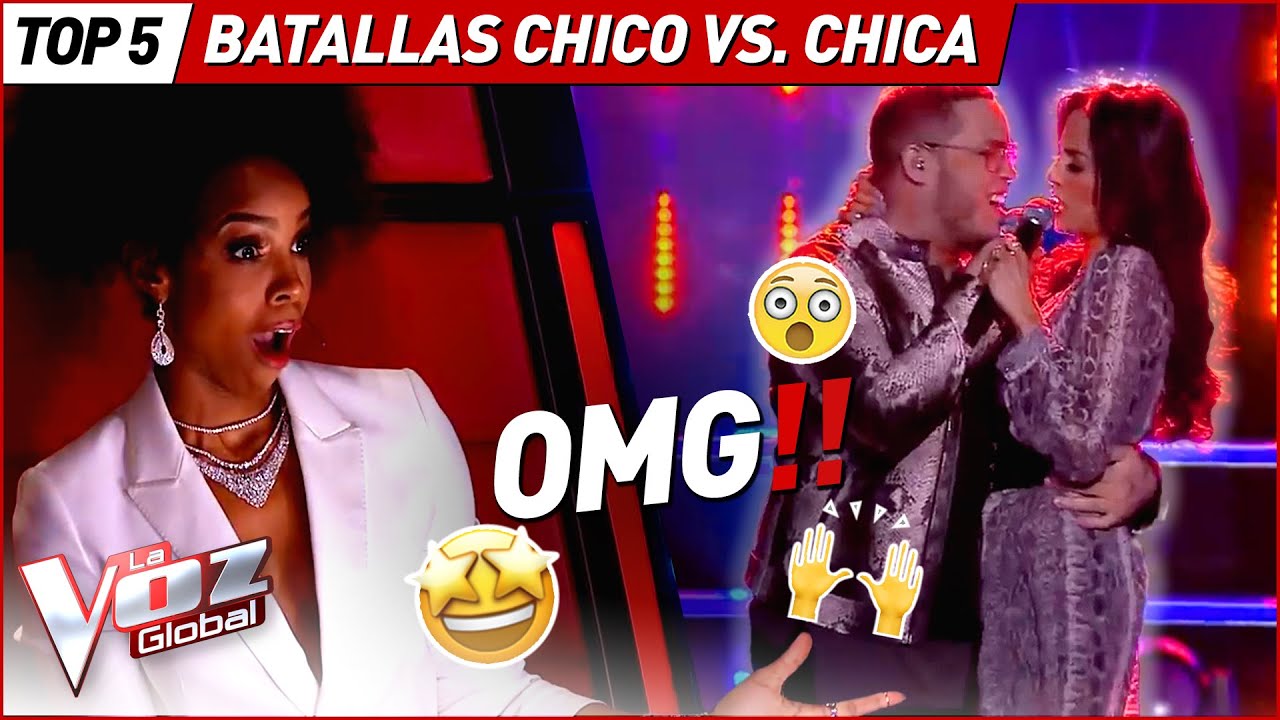 Las MEJORES Batallas entre CHICO vs. CHICA de La Voz