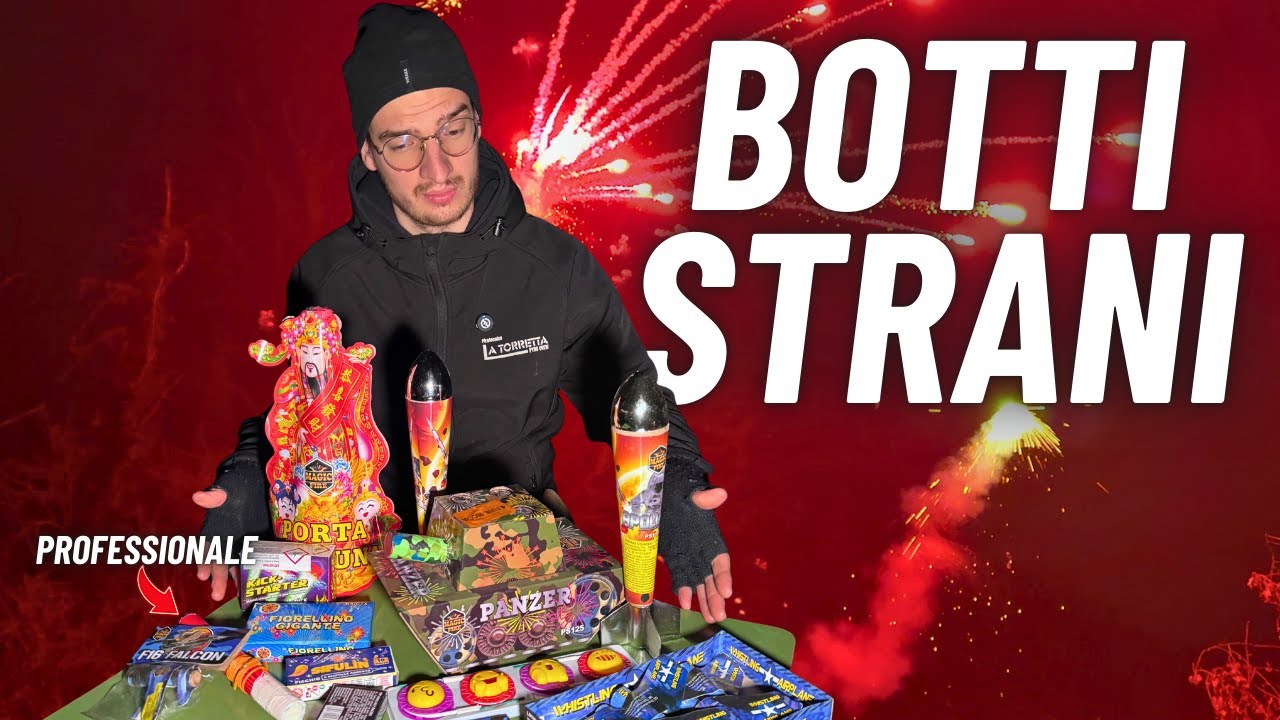 Quali sono i BOTTI di CAPODANNO più ASSURDI ? Unboxing e Sparo di un CARICO DI FUOCHI STRANI!