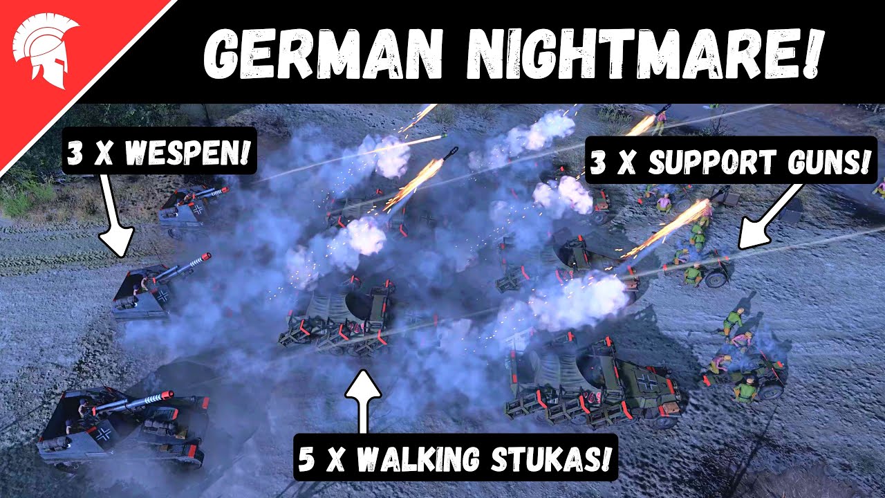 Company of Heroes 3 - GERMAN NIGHTMARE! - British Forces Gameplay - 4vs4 Multiplayer - No Commentary