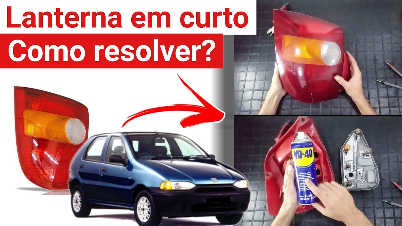 LANTERNA DO FIAT PALIO EM CURTO: COMO RESOLVER? Autos & Dicas #45