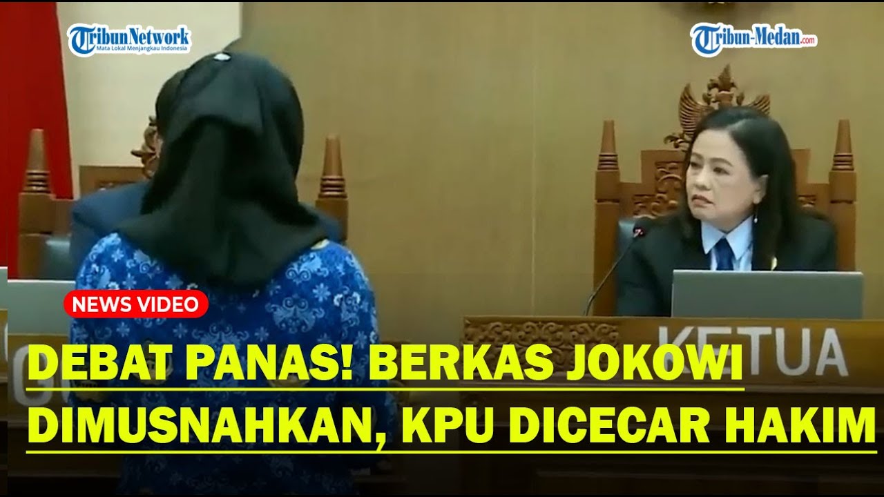 DEBAT PANAS HAKIM VS KPU SURAKARTA! Janggal Arsip Salinan Berkas Jokowi Dimusnahkan