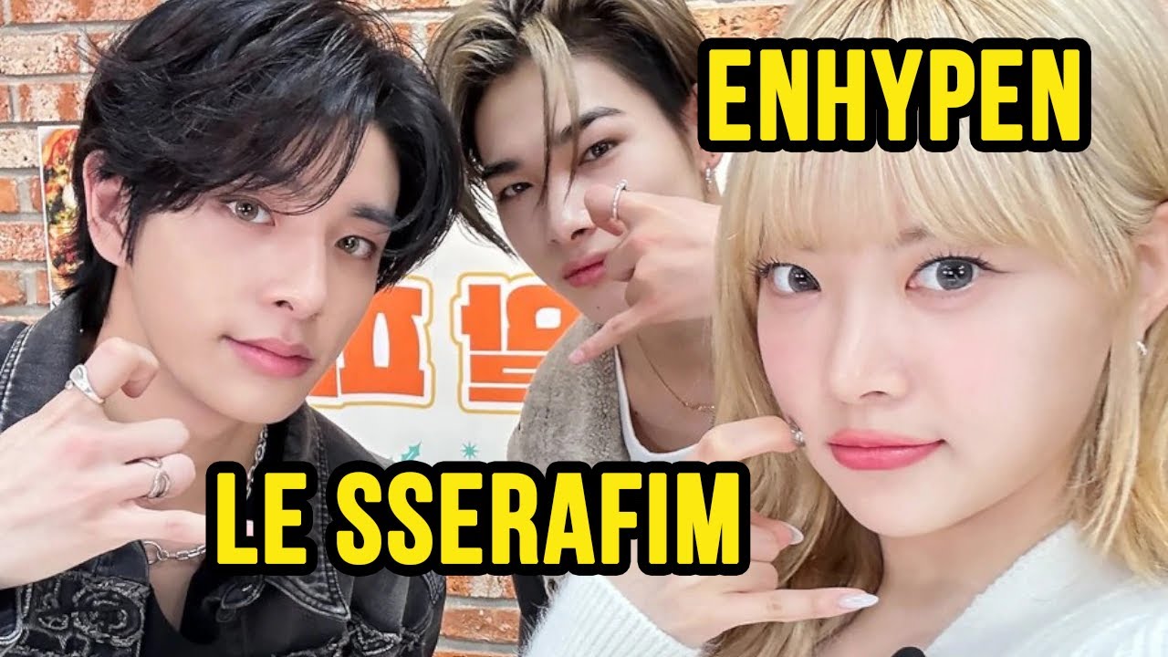 LE SSERAFIM and ENHYPEN Being Siblings