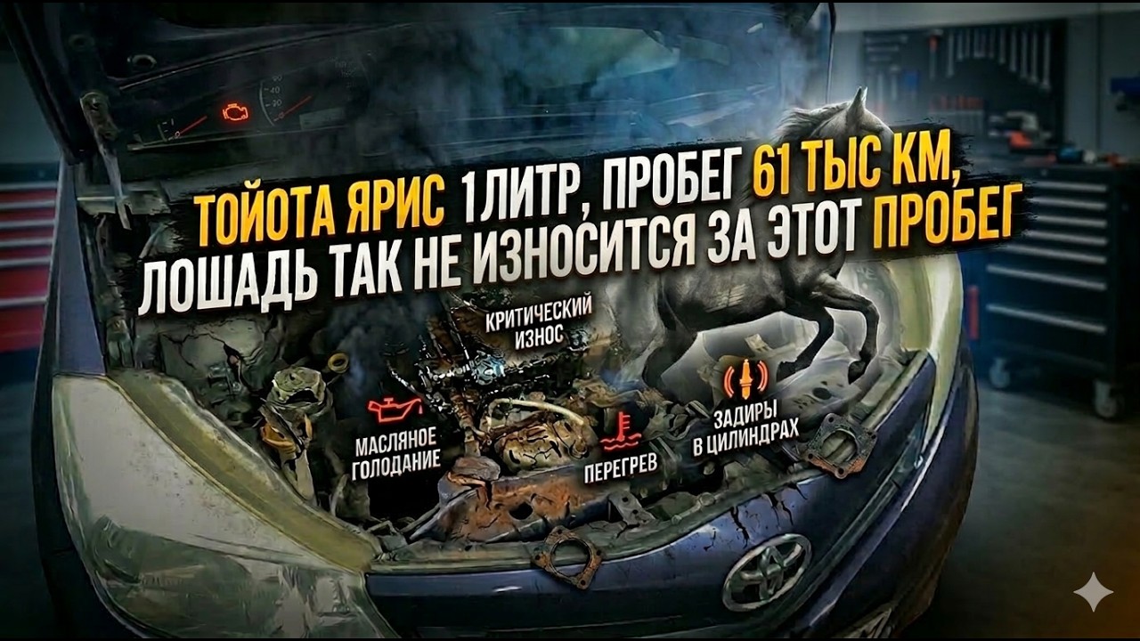 На диагностике TOYOTA YARIS 1L, С МОТОРОМ 1KR-FE