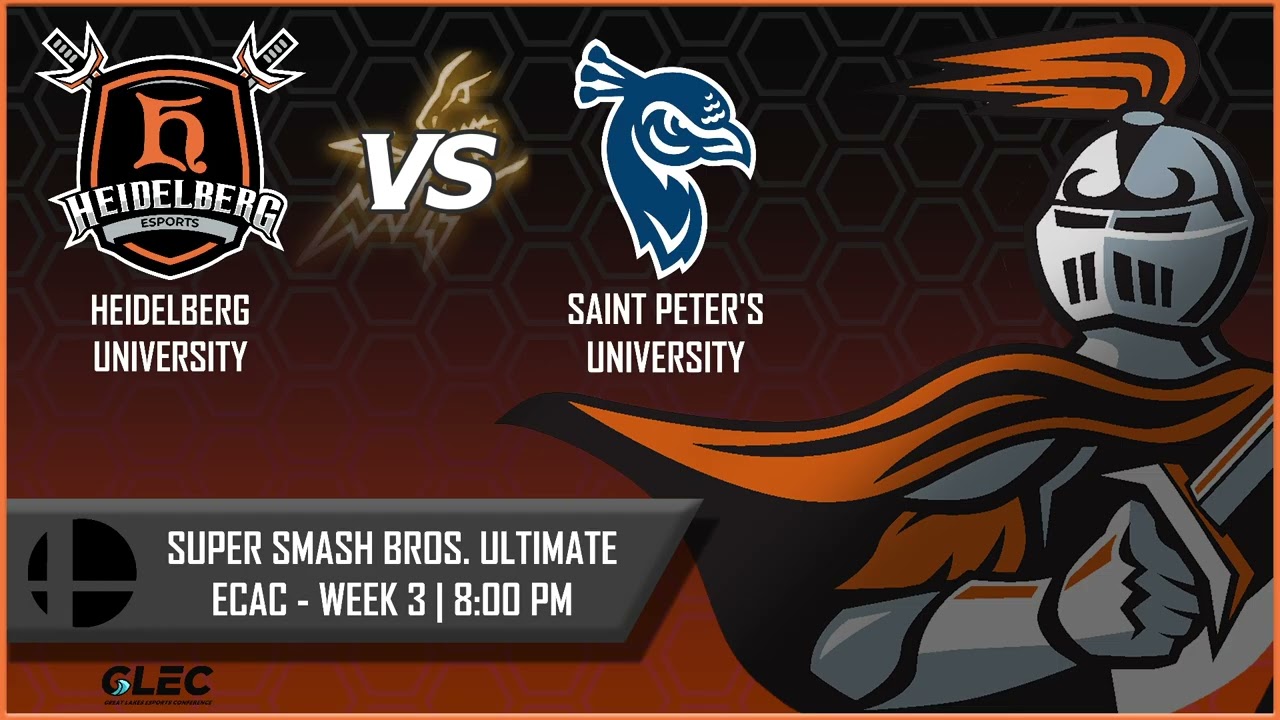 Super Smash Bros. Ultimate | ECAC - Week 3 | Heidelberg University vs. Saint Peter's University