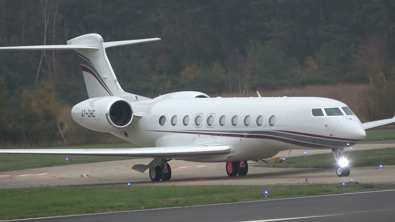 GULFSTREAM G700 A7-CHC DEPARTING FROM FARNBOROUGH-EGLF UK 2-11-2024 TO DOHA