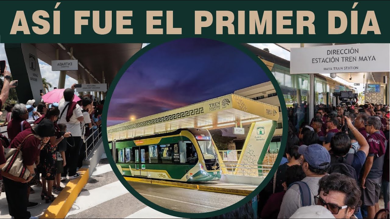 Así fue el primer día del tren ligero de campeche