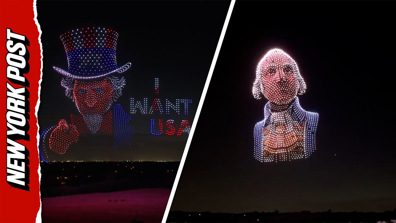 Epic 2,500 Drone Show Creates STUNNING Patriotic Display Over Texas