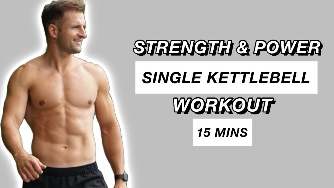 15 MIN: Single KETTLEBELL Full Body (Strength & Power)