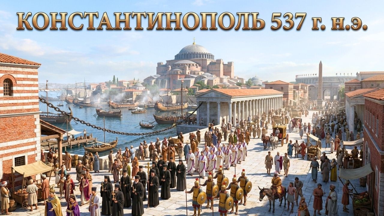 ТАКОЙ БЫЛА КОНСТАНТИНОПОЛЬ В 537 Г. Н.Э. | ДЕНЬ, КОГДА ПОСТРОИЛИ САМУЮ БОЛЬШУЮ ЦЕРКОВЬ В МИРЕ И ИМПЕ