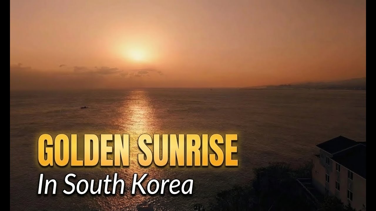 The Most Beautiful Sunrise in South Korea 🌅 | Mukho Port Drone