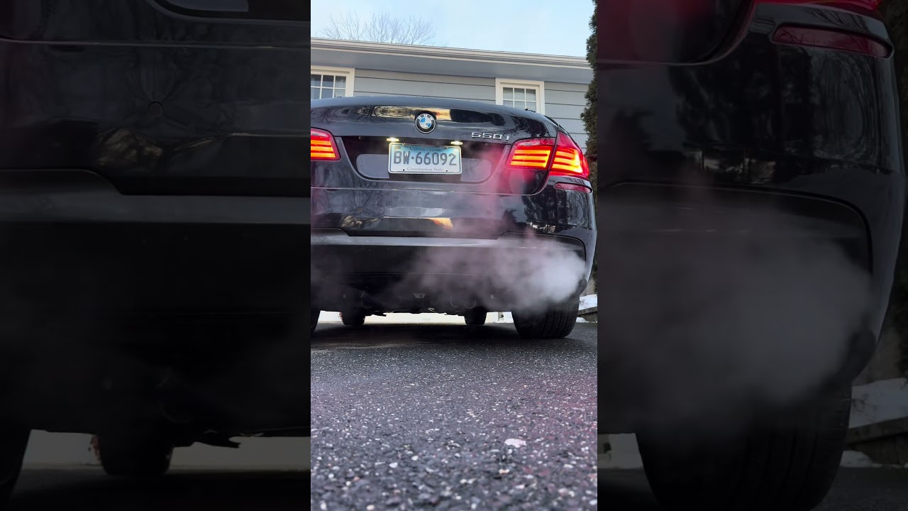 BMW 550i 6-Speed Cold Start (H-Pipe +Catless Downpipes + Muffler Delete) #bmw #bmw550i #f10
