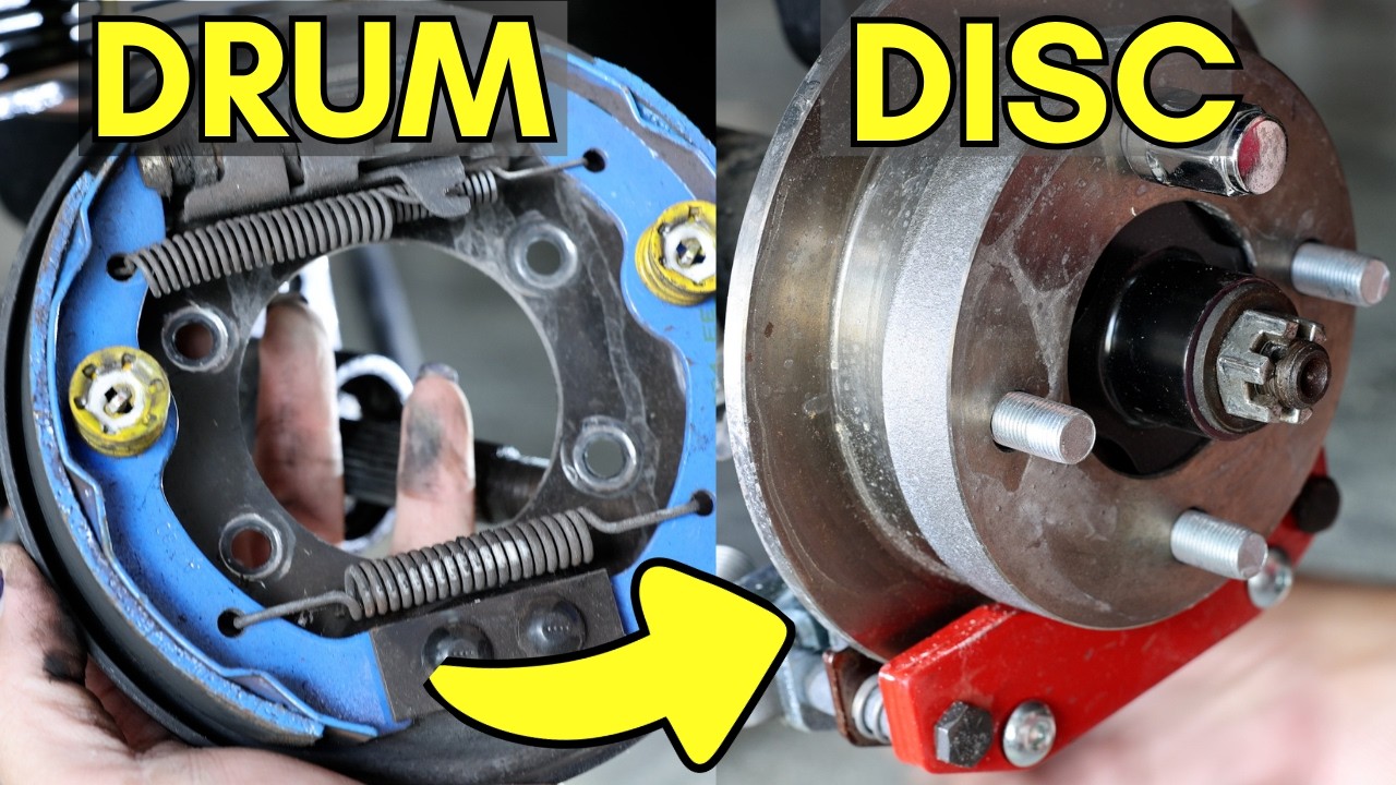 How to Stop Your Golf Cart Faster - Drum to Disc Brake Conversion