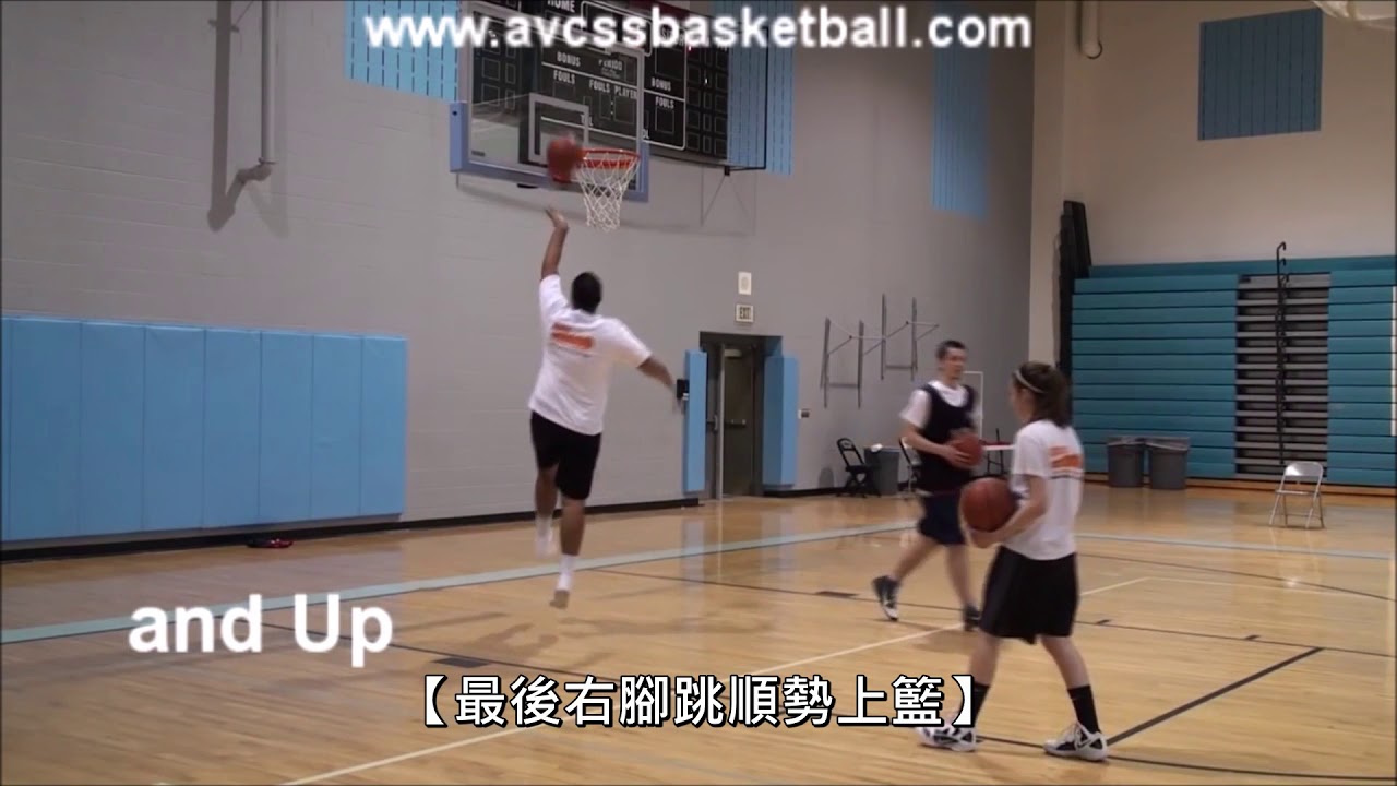 【4步驟學會左手上籃】增加進攻路線! 左右上籃腳步不打結! (中文字幕)