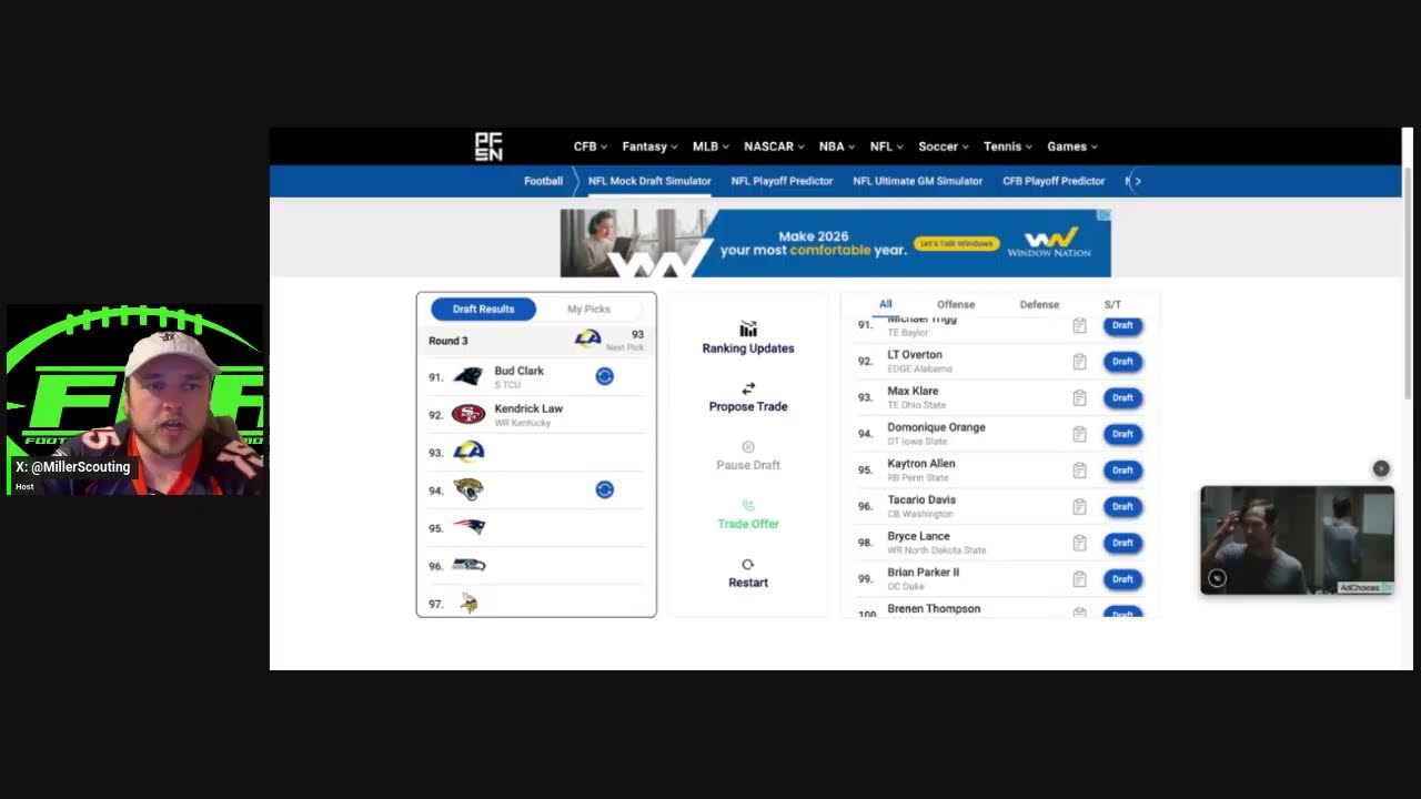 Football Friday E247 Mock Draft Series 2026: LAR, DEN