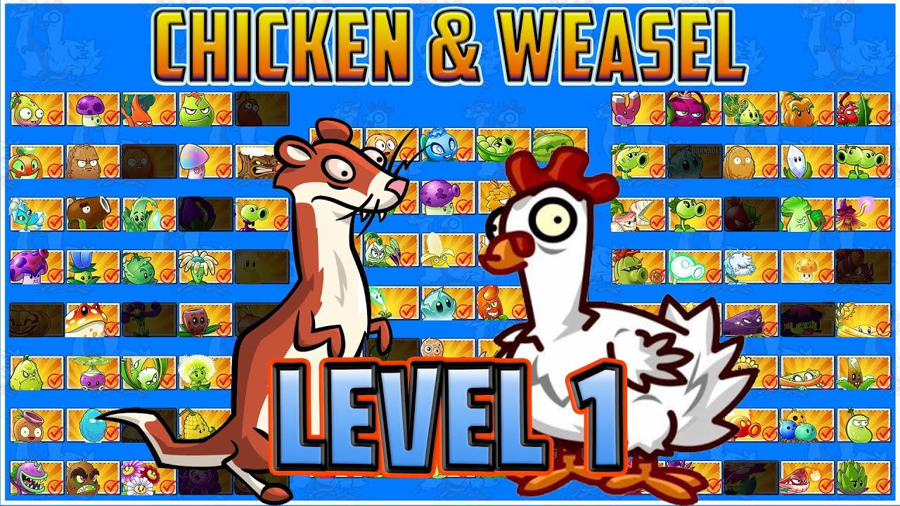 The Chicken & Weasel Tournament Level 1 - Plants vs Zombies 2 Epic Tournament