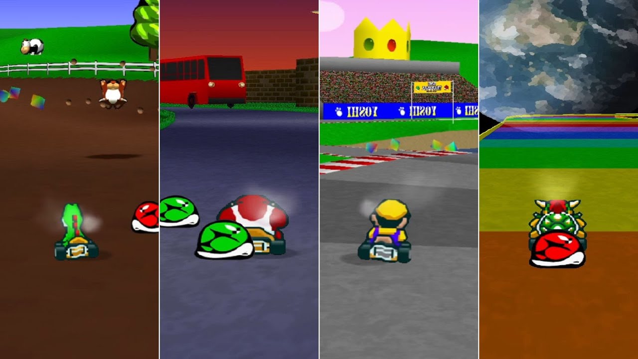 Mario Kart 64 x Super Mario Kart // Full Game 100% Walkthrough (Mirror)