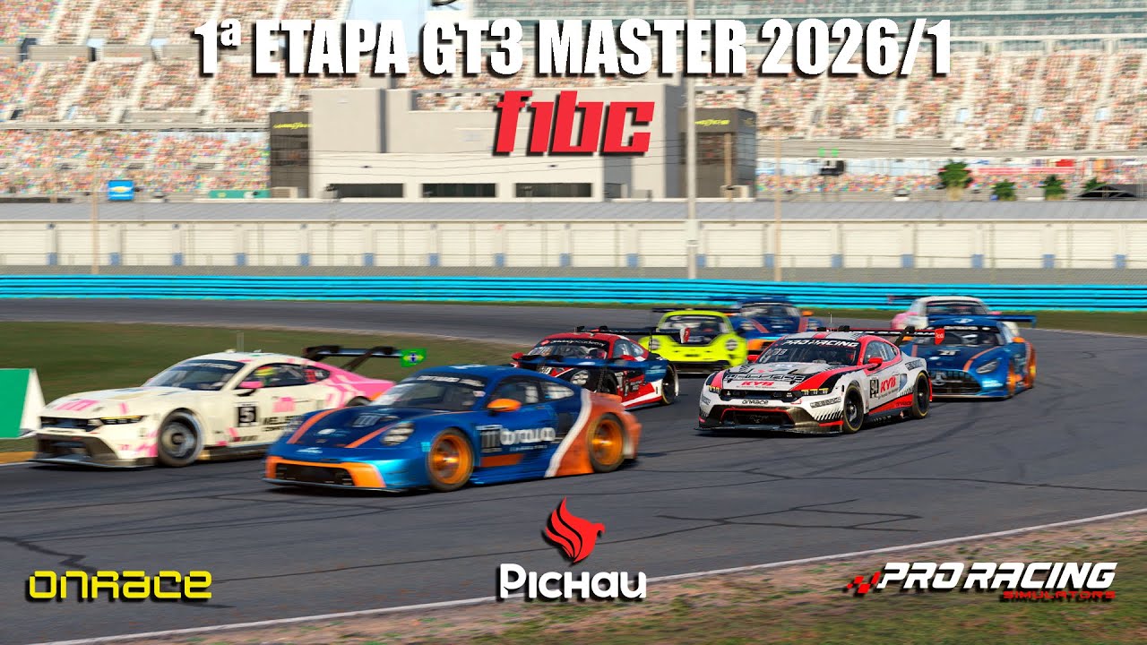 PRIMEIRA ETAPA DA GT3 MASTERS 2026 | F1BC | iRacing