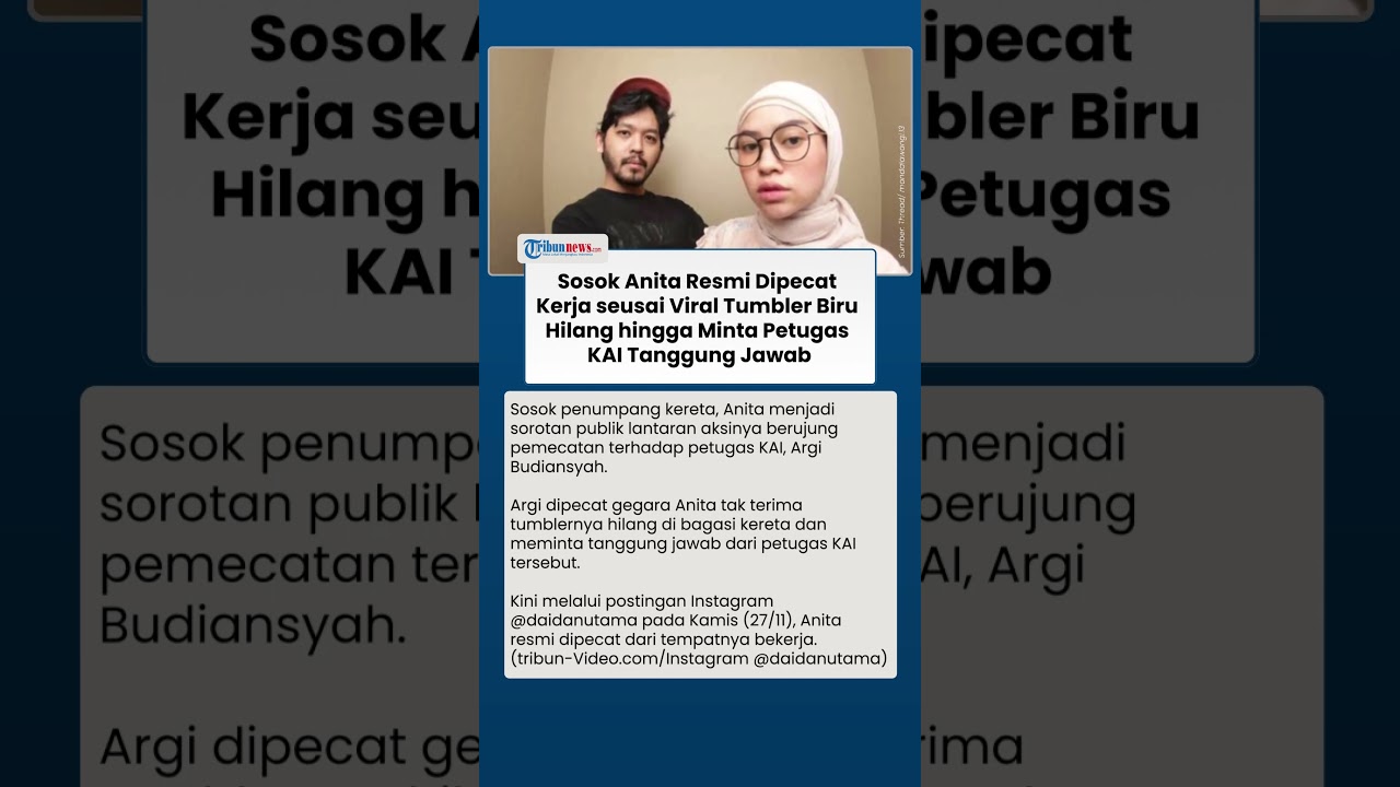 Nasib Anita Penumpang KRL, Dipecat seusai Curhat Tumbler Biru & Minta Petugas KAI Tanggung Jawab
