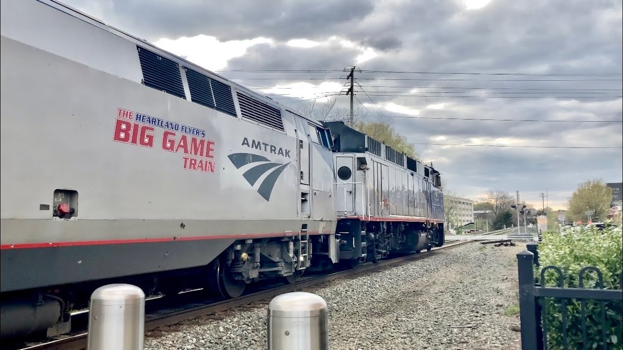 F59 on 79! NS P07, Amtrak 76, & Amtrak 79 w/ NCDOT 1810 in Durham, NC