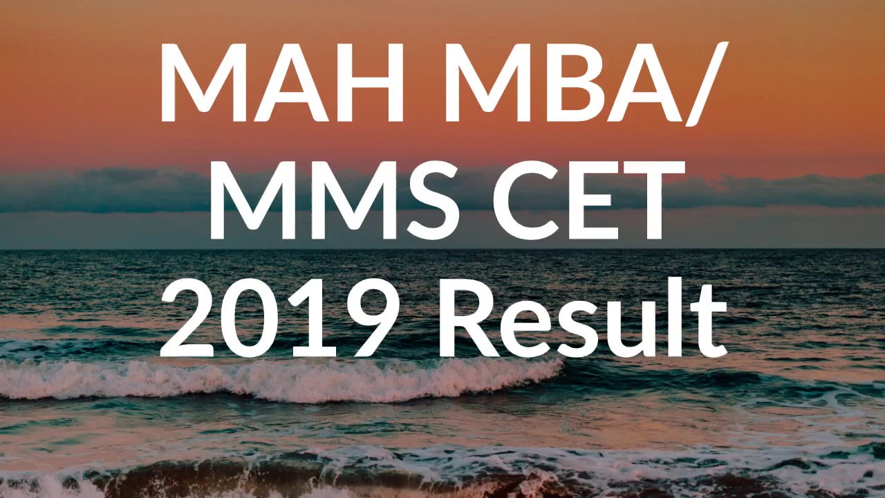MAH MBA/MMS CET 2019 Result, MAH MBA CET 2019 Result