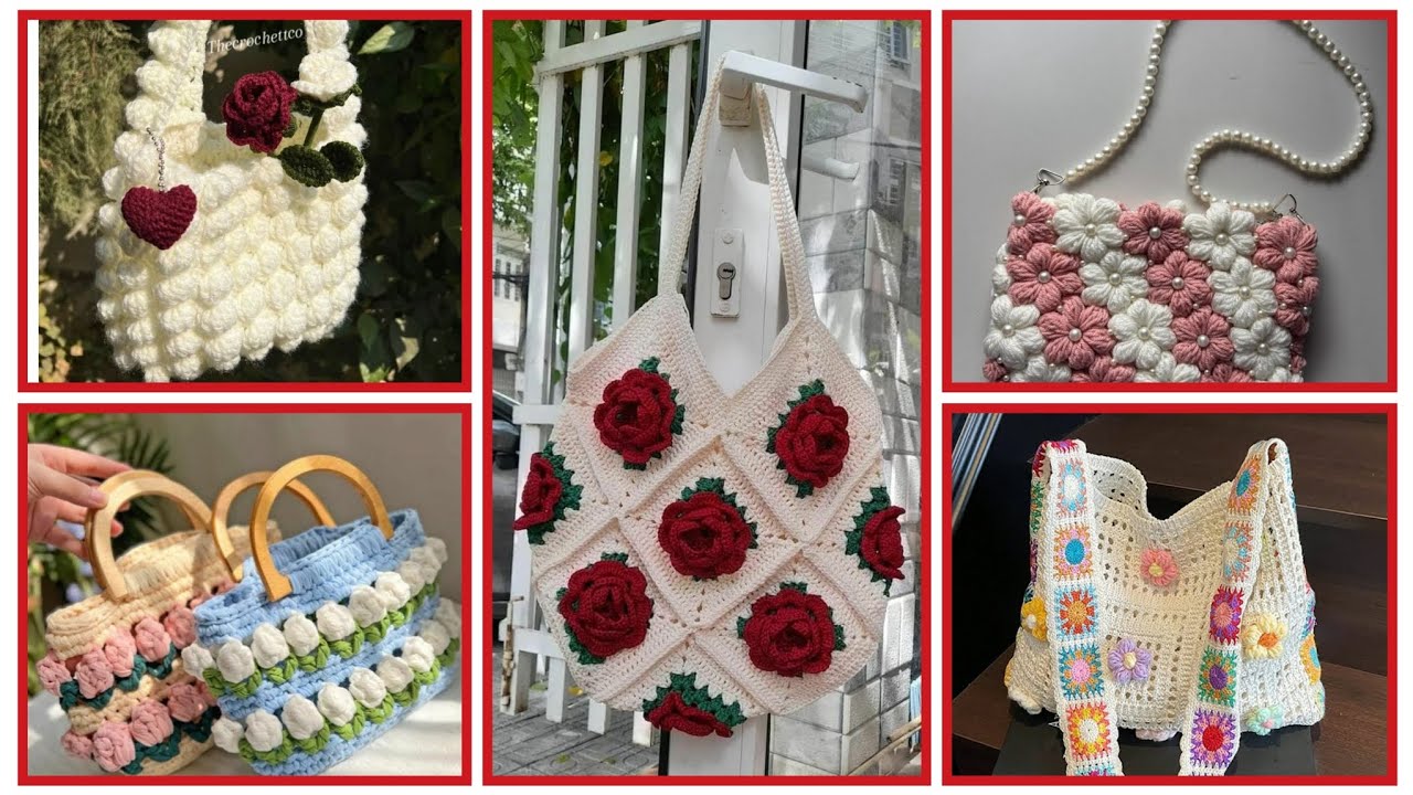 Amazing Crochet Handbag Design | Trendy Handmade Crochet Purse Ideas