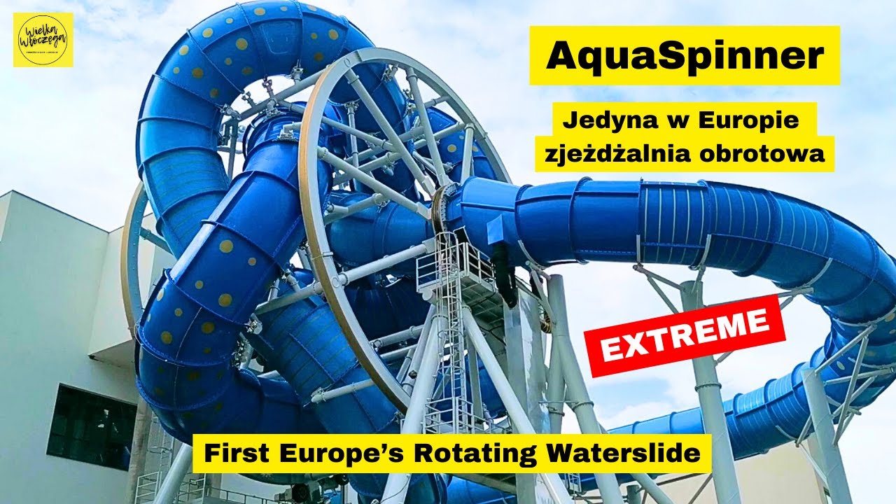AquaSpinner w Reda Aquapark | Jedyna w Europie zjeżdżalnia obrotowa | First Europe's Rotating Slide