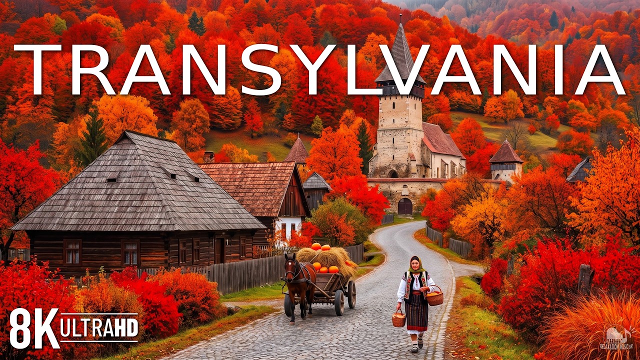 TRANSYLVANIA AUTUMN 8K UHD 🍁 Explore Romania's Most Magical Castles & Fall Landscapes 🏰 Autumn 8K