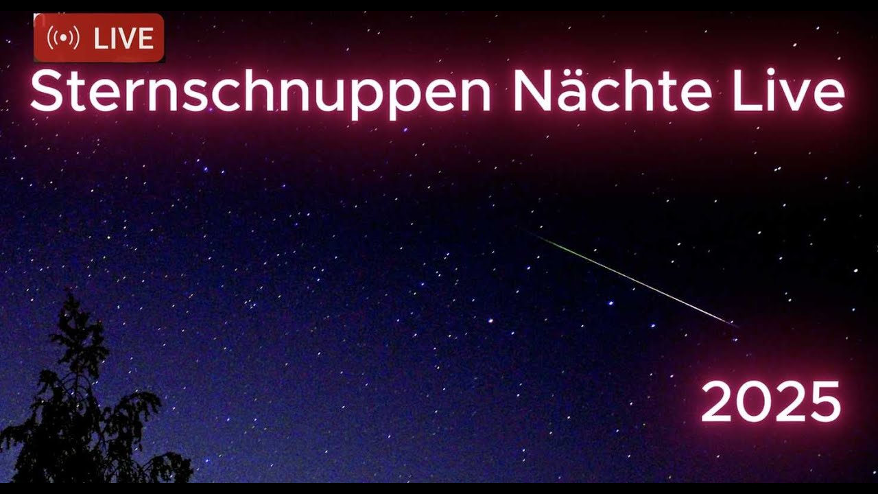 Sternschnuppen heute LIVE 💫 Ihr seid herzlich im Livestream eingeladen 🫶