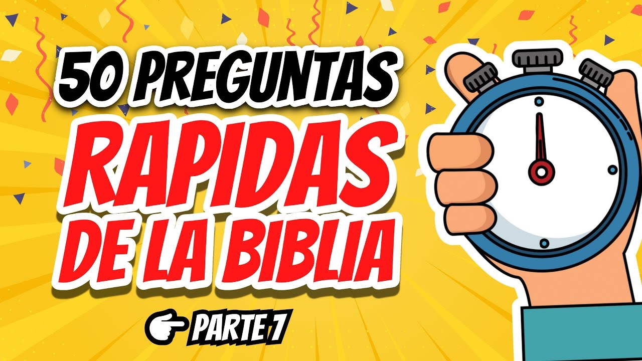 50 PREGUNTAS RÁPIDAS DE LA BIBLIA #7🧠| TEST BÍBLICO