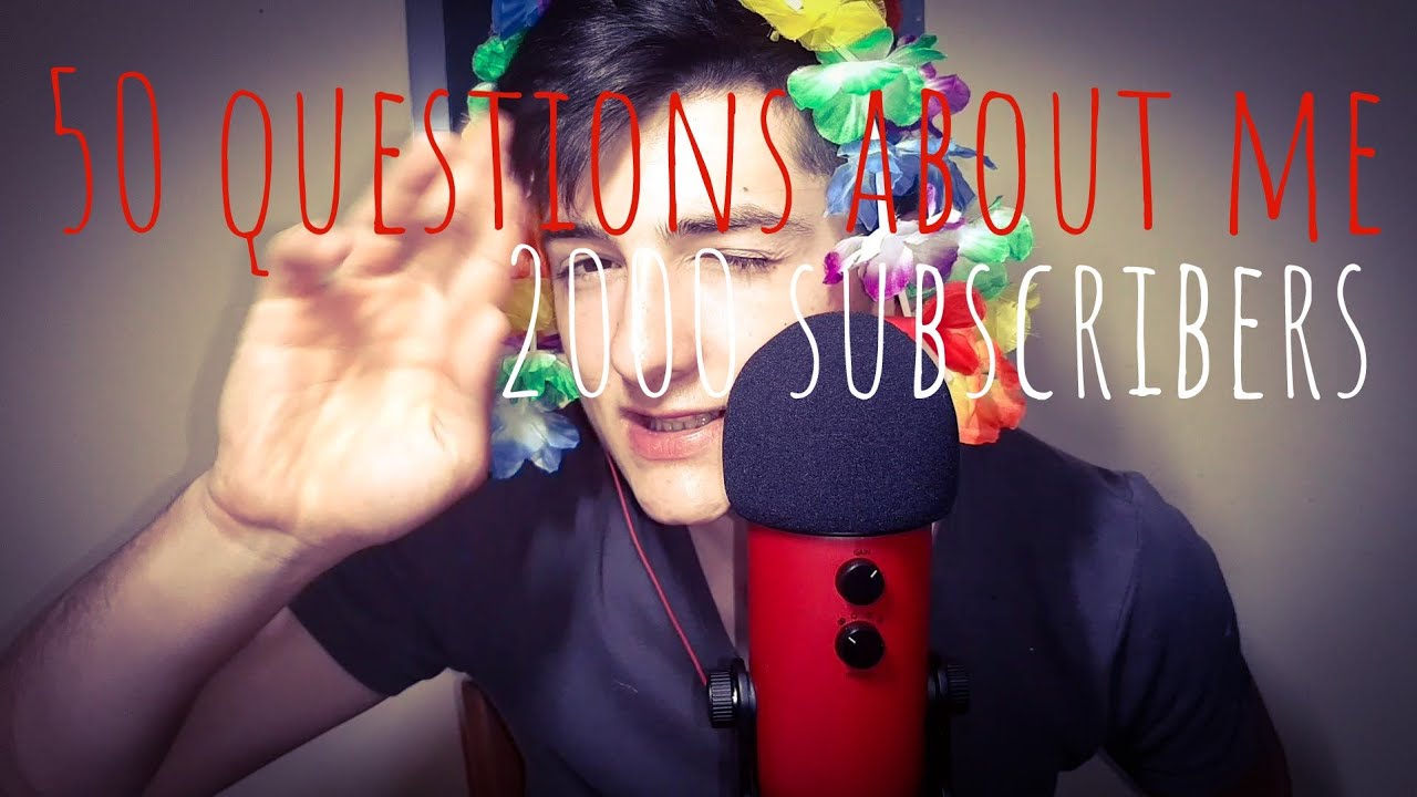☆ASMR☆  (Q&A) 50 Questions about me