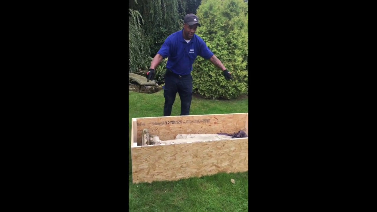 How to move a heavy garden statue