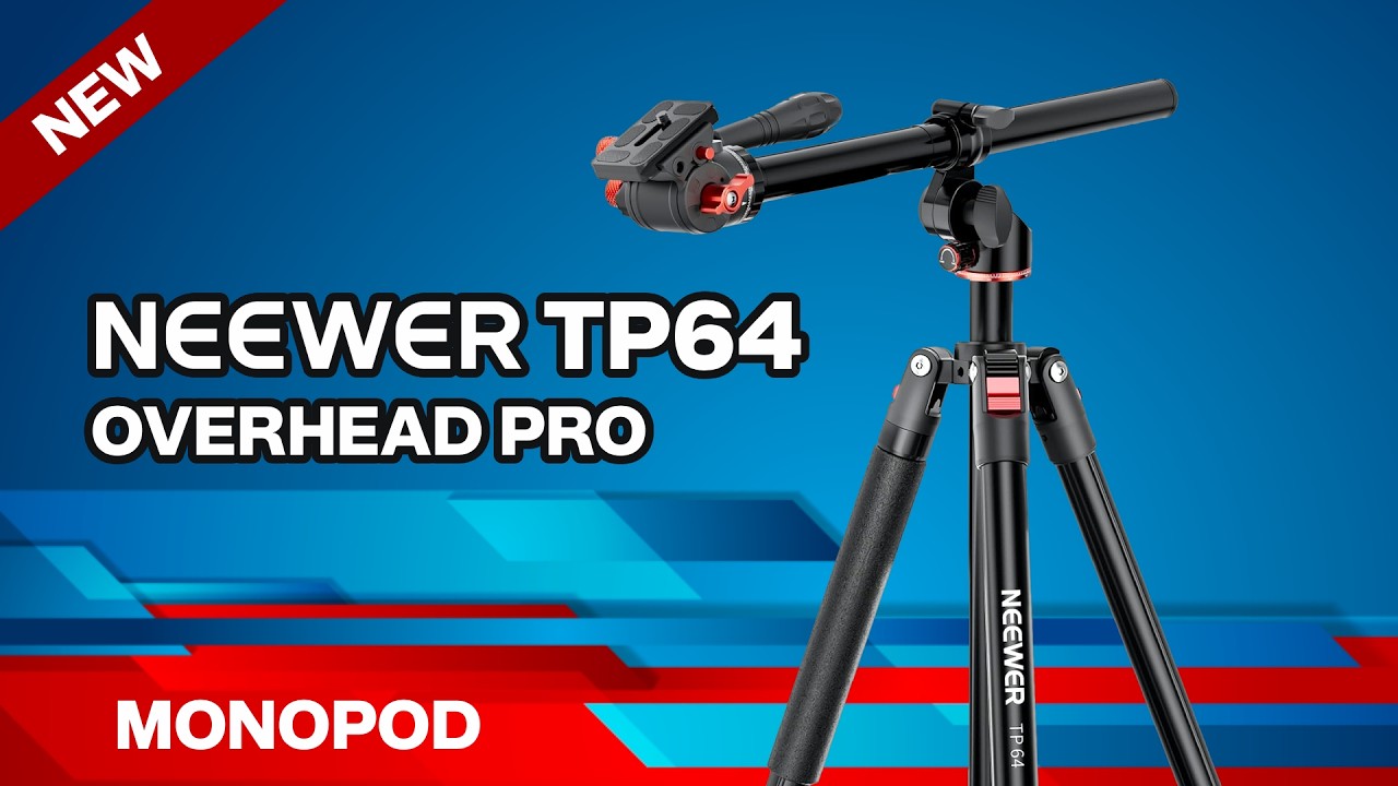 NEEWER TP64 Overhead Horizontal Camera Tripod Monopod