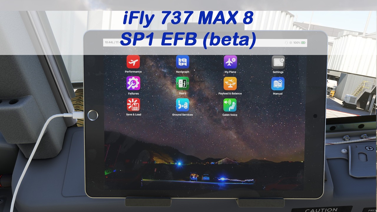 iFly 737 MAX 8 EFB SP1 beta